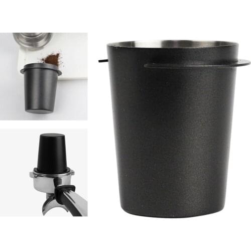 New Stainless Steel Coffee Dosing Cup Powder Feeder Part For 58mm Espresso Cafe Machine Dosing Cup Coffeeware