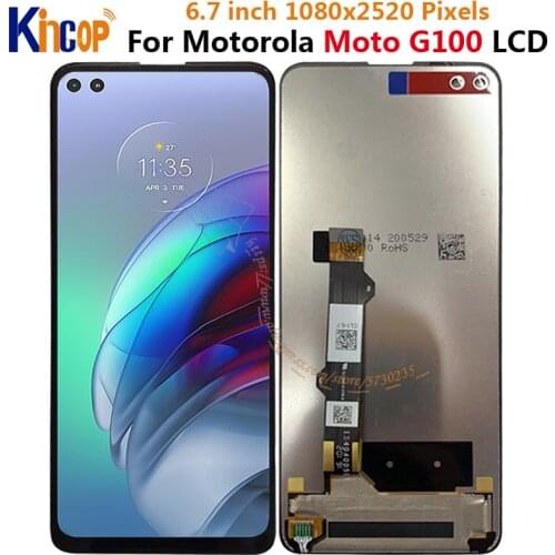 Original New 6.7"Inch Display For Motorola MOTO G100 LCD Display + Touch Screen Digiziter Assembly For Moto G100 LCD With Tools