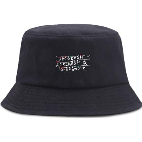 Fashion Stranger Things Bucket Hat Sports Outdoor Hip Hop Panama Cap Foldable Women Sun Caps Casual Sun Shade Fisherman Hats