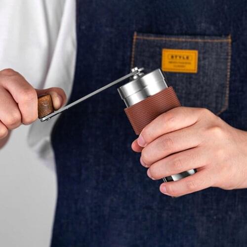Portable Stainless Steel Hand Manual Coffee Burr Grinder for Precision Brewing