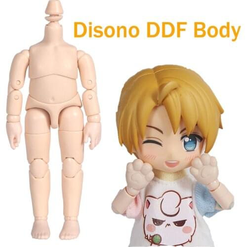 BJD disono DDF body doll body for GSC clay head,ob11 baby head, obitsu 11, 1/12bjd dolls toys for girls and boys