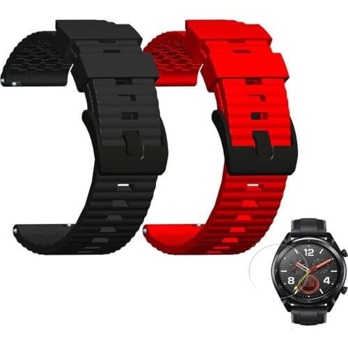 Silicone Strap For Huawei Watch GT 2e 46MM Replacement Bracelet Belt Wristbands For Huawei Watch GT 2 42MM GT2E Watch Band Strap
