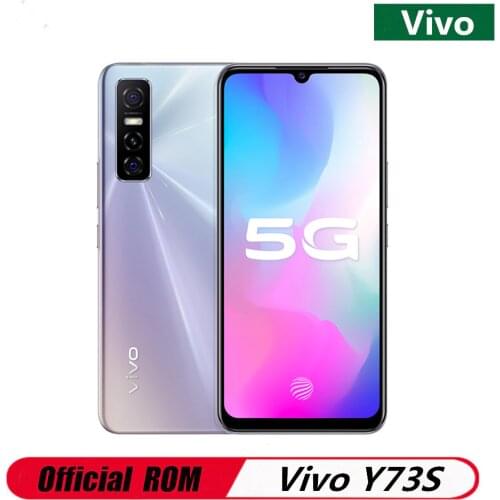 DHL Fast Delivery Vivo Y73S 5G Cell Phone 6.44" AMOLED 8GB RAM 128GB ROM 48.0MP Screen Fingerprint Mediatek 720 Android 10.0