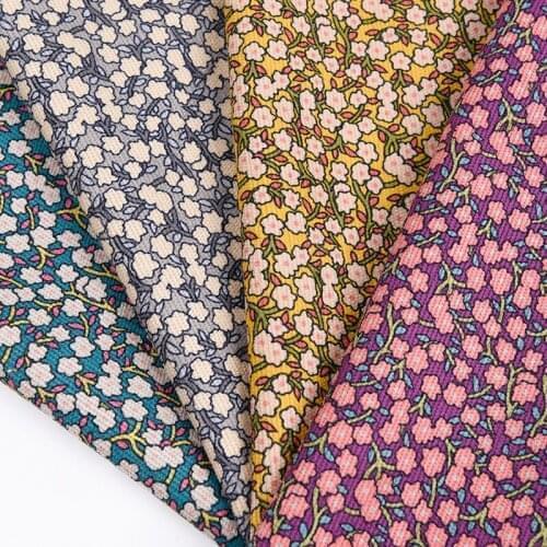 Small floral corduroy fabric womens fashion skirt printed corduroy Polyester diy dress handmade Sewing quilting clothing cloth
