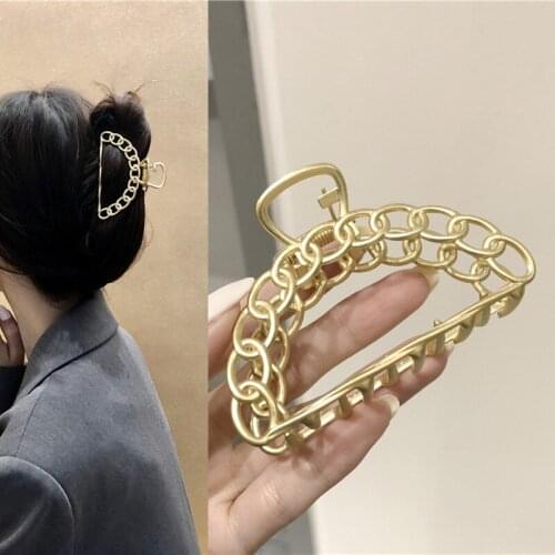 Vintage Round Metal Hoop Semicircular Hair Claws for Women Girls Barrette Hairpin Hair Clips Accessories 2021 New Arrival Trend