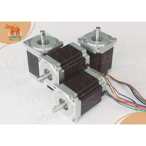High Quality! 4PCS Wantmotor Nema34 Stepper Motor 85BYGH450C-012 Single Shaft 1600oz 3.5A CE ROHS ISO US UK CA JP DE FR IT Free