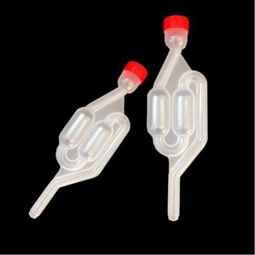 2020 High quality Exhaust One-way Home Brew Wine Fermentation Airlock Air Lock Check Valve Water Sealed Valves Plastic Air Lock