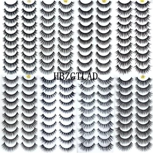 38 Styles 5/10 Pairs Natural False Eyelashes Fake Lashes Long Makeup 3d Mink Lashes Extension Eyelash Mink Eyelashes for Beauty