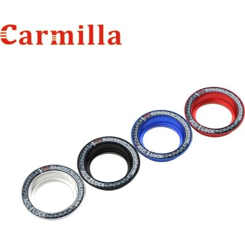 Carmilla Aluminium Ignition Key Switch Ring Cover Circle Sticker for Ford Focus 2 3 4 Kuga Escape Mondeo 2013 2014 2015 2016