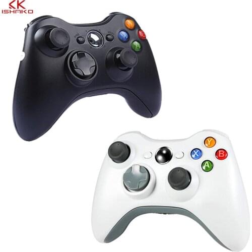 K ISHAKO 2.4GHz Wireless Gamepad Joypad Controller Game Joystick Pad for Xbox 360 Game Black/white color