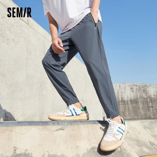 SEMIR Casual Pants Men 2021 Summer New Style Soft Small Feet Ninth Point Pants Business Jogging Sports Pants Trendy Man Pants