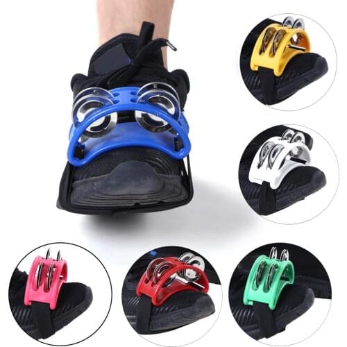Cajon Box Drum Companion Hand Foot Jingle Tambourine Musical Percussion Instruments Accessory With Durable Elastic Nylon Strap
