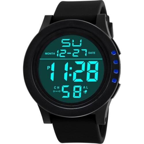 Classic Fashion Waterproof Digital Watch Multifunctional Led Display Watches Outdoor Sports Electronic Wristwatches Reloj Hombre