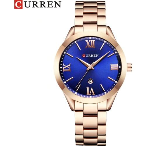 CURREN Fashion Casual Ladies Wrist Watch Stainless Steel Dress Women Watches Calendar Analog Quartz Female Clock Ladies Gifts