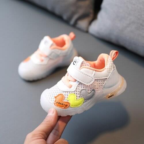Kids Shoes for Girl Sneakers Summer Mesh Breathable Baby Girl Shoes Toddler Sneakers Cartoon Animal First Walkers SBB009
