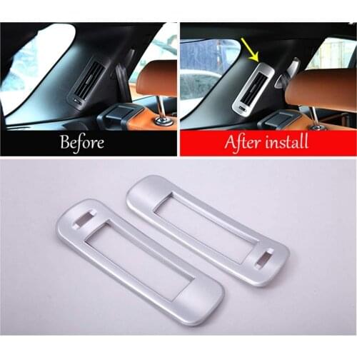 For Land Rover Discovery Sport 7 Seats 2015 2016 2017 ABS C Pillar Air Conditioning Vent Outlet Frame Cover Trim Stickers