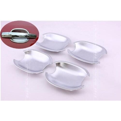 FUNDUOO New Chrome Car Door Handle Cup Bowl For Peugeot 207 2006-2010 Peugeot 308 2008-2010 Peugeot 407 2004-2010
