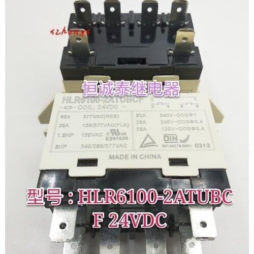 Hlr6100-2atubcf 24VDC relay 30A group of normally open 6 plug
