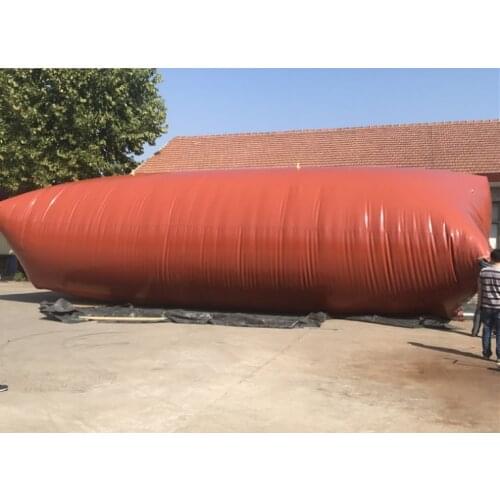 Red color China manufacturer PVC soft 5m3 biogas storage bag/tank/balloon for sale