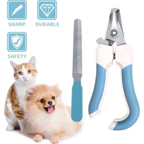 Professional Pet Cat Dog Nail Clipper Cutter With Sickle Stainless Steel Grooming Scissors Clippers for Pet Claws Dog Supplies