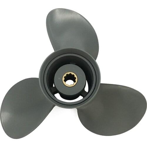 Boat Propeller 9 7/8x11 for Honda 25HP-30HP 3 Blades Aluminum 10 Tooth RH OEM NO: 58130-ZW2-F31ZA 9.875x11