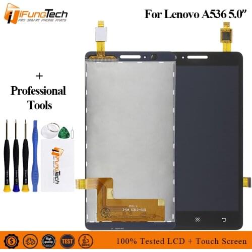 5.0" New LCD For Lenovo A536 Replacement Digitizer Assembly Display Touch Screen Repair Parts No Frame With Tool + 100% Tested
