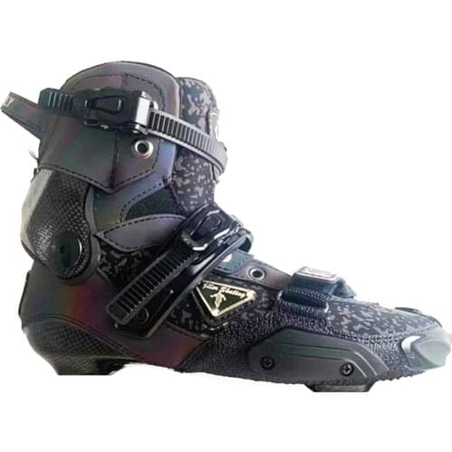 Original 2021 Reflective Carbon Fiber Up Skate Carbon Cuff Slalom Inline Skate Boots Child Adult Roller Skating Sliding Patines