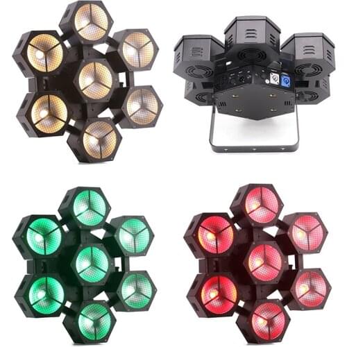 Marslite 7X40W COB RGBW Strobe Light Wash Stage Lighting Snow Petals Dj Equipment for Party Night Club