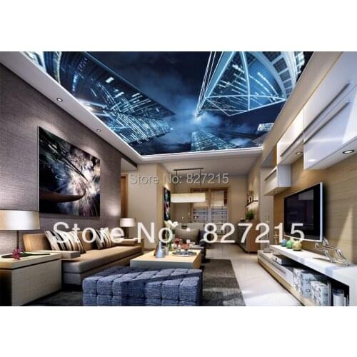 SV-2538/ New Fashion fireproof decoration printing ceiling film with the same function as ceiling panel