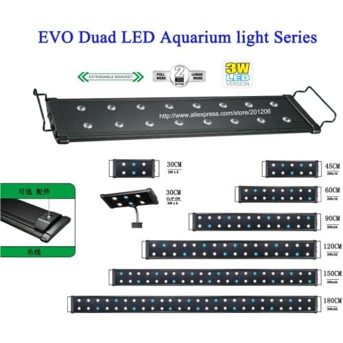 36"-48"(90CM-120CM) EVO Duad Saltwater Coral Reef Cichlid Plant Freshwater Fish tank Aquarium LED Light Lamp Lighting fixture