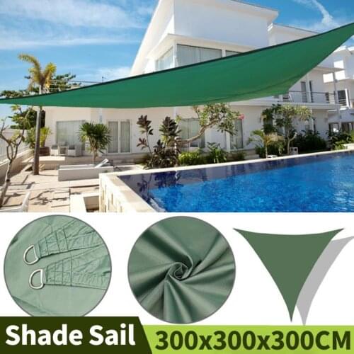 3x3x3M Equilateral Triangle Shade Sail Garden Swimming Pool Outdoor Patio Roof Household Awning Cover Oxford Anti-UV Sunshade