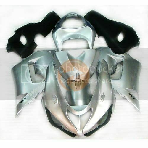 Wotefusi New ABS Injection Molding Bodywork Fairing Set For Ninja ZX 6R 2005 2006 (F)