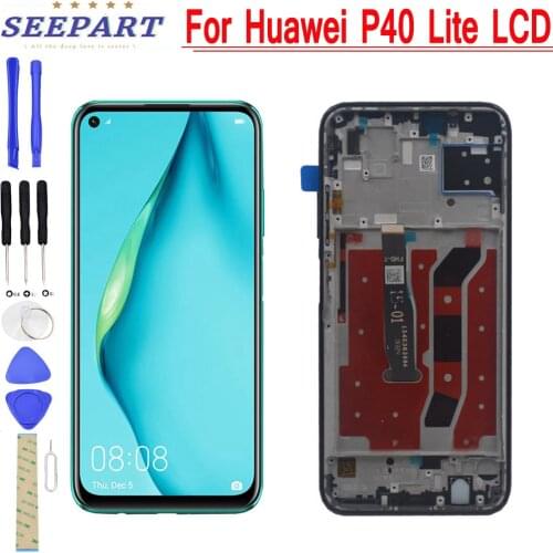 New Huawei Nova 6SE For Huawei P40 Lite Lcd Display Touch Screen Display +Touch Panel Digitizer 40 Lite Lcd Display