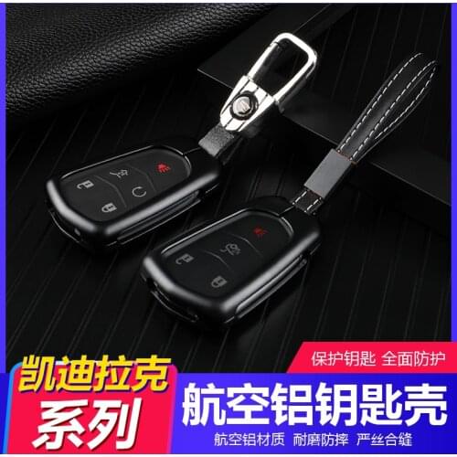 Car key cover case for Cadillac XT5 XT4 XT6 XTS ATSL CT6 Escalade SRX CTS key sets line metal shell buckle Protect Shell