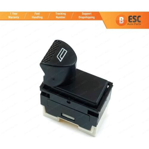ESC EDP113 Power Window Switch Button 6-Pin Front Left Door for Fiat Siena Albea Palio (White):98809717