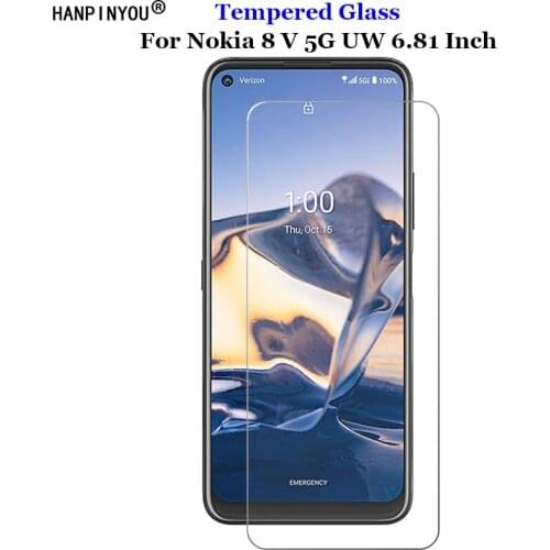 For Nokia 8 V 8v 5G UW 6.81" Tempered Glass 9H 2.5D Premium Phone Screen Protector Protection Film