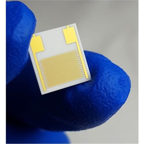 80 Micron Interdigital Electrode IDE Capacitor Array Scientific Research Experiment Biogas Humidity Sensor Chip 30 Fingers