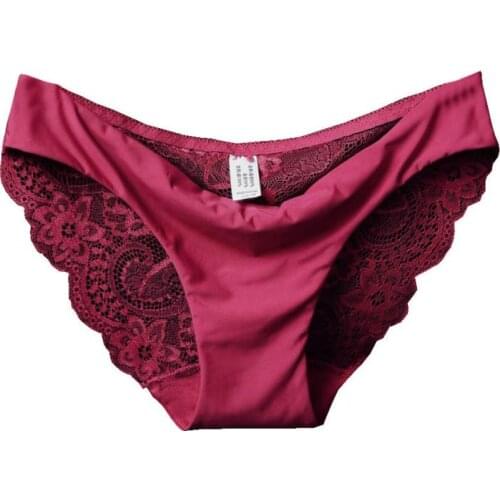 Intimo femminile Womens sexy Lace Panties Seamless Cotton Charming Panty Hollow Briefs Underwear S/M/L/XL/XXL Lower Price #J05