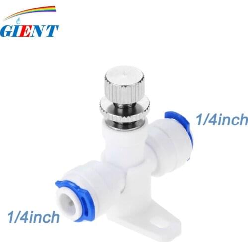 Reverse Osmosis 1/4" Hose RO Water Flow Adjust Valve Regulator Waterflow Control Valve Connector Fitting Water Speed Controller