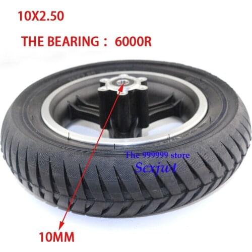 Lightning Shipment 10x2.50 10 Inch 10*2.5 Tire and Aluminum Alloy Wheel Are Suitable for Electric Scooter Balancing Car