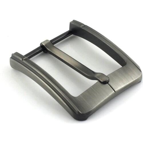 1pcs Metal 4cm Belt Buckle Brushed End Bar Heel bar Single Pin Belt Half Buckle Leather Craft Jeans Webbing fit for 38mm belt