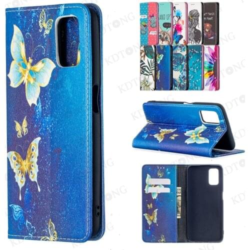 Fashion Ultra Thin Cute Painted Phone Case For OPPO A92 A81 A72 A52 A31 A9 A5 Leather Flip With Card Slot Shockproof Cases Capa