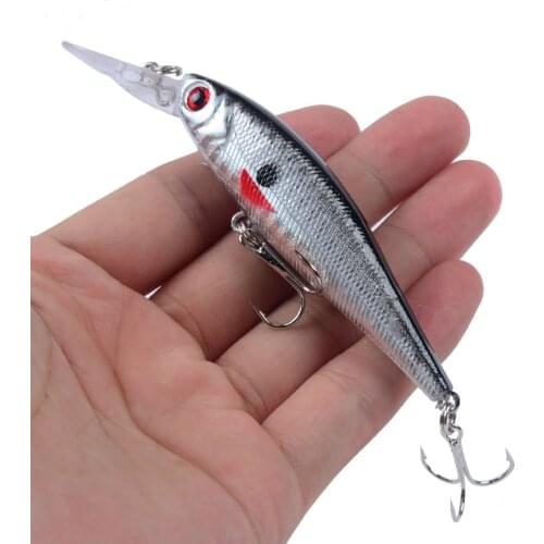 1 PCS Classic Minnow Fishing Lure Hard Artificial Bait Bionic 3D Eyes 10cm/9.4g Fishing Wobblers Crankbait Plastic Fish Tackle
