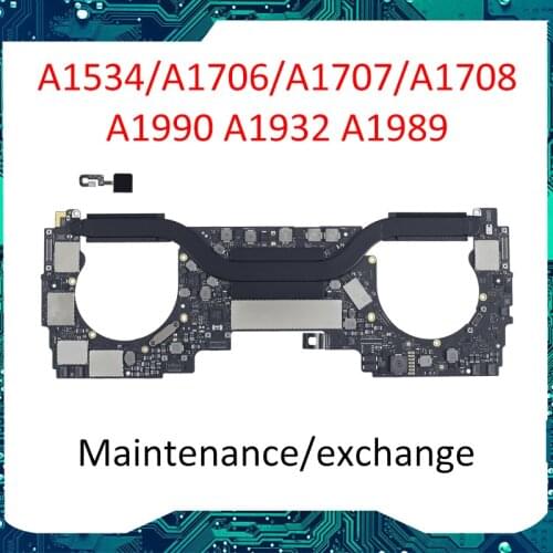 Repair Service for macbook pro retina 1707 A1706/A1708 A1989 A1990 A1534 2016 2017 2018 2019 motherboard service