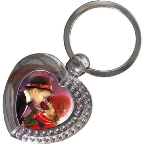 Sublimation blank metal key chain bag pendants gift for children can print photo picture custom design personality gift A55