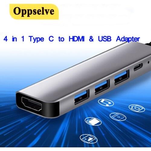 USB Type C to 4K HDMI-Compatible USB 3.0 PD Hub Multi-function Adapter For iPad Pro Macbook 2021 Pro Air Laptop Notebook USB HUB