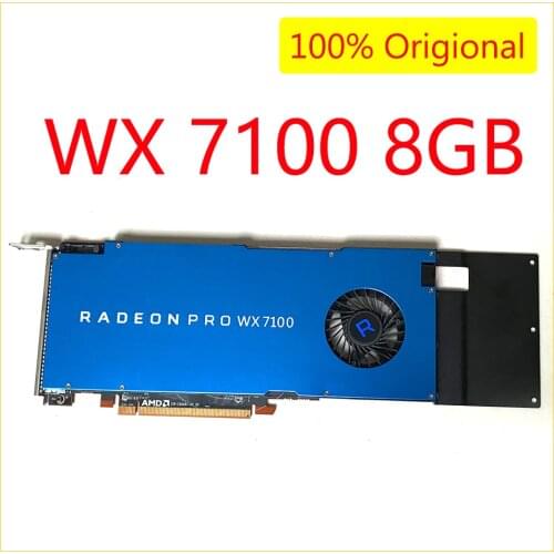 Placa de video WX7100 Original New Graphic Card for AMD Radeon Pro WX 7100 8GB GDDR5 PCI-E Workstation for Computing