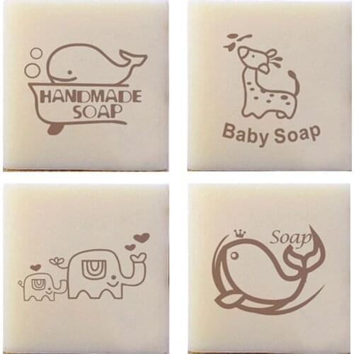 Giraffe Clear Soap Stamp Transparent Natural elephant Cartoon Animal Soap Stamps Acrylic Stamp Custom For Soap Cookie