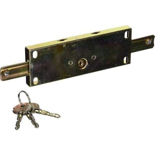 Gold tone Cross Key Metal Center Rolling Shutter Door Lock for Garage