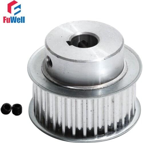 HTD 5M Timing Pulley 30T 21mm Belt Width Transmission Pulley With Keyway 8/12/15/20mm Bore Aluminum Alloy 30Teeth Gear Pulley